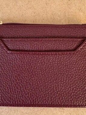 Sienna Mae "Blakely" Credit Card Wallet ID Holder Reddish Brown Key Chain-NWT